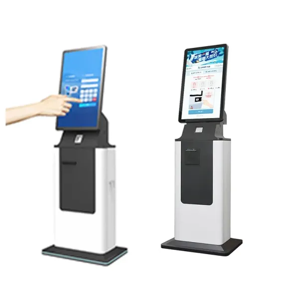 Check In Kiosk Touch Screen Self Service Payment Kiosk Machine With QR Scanner And Printer