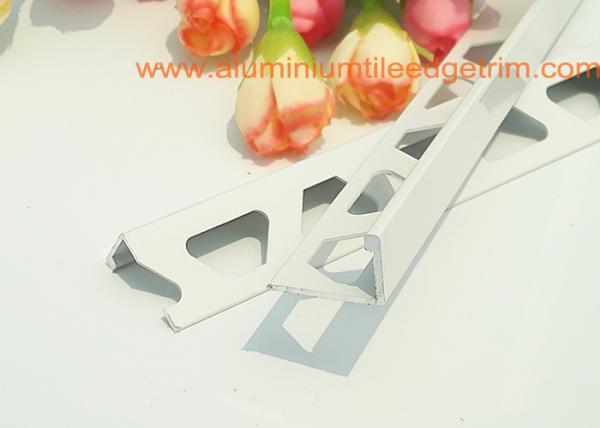 white right angle metal tile trim 10mm