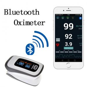 China 2017 newest Bluetooth Fingertip Pulse Oximeter Oximetro de dedo Blood Oxygen Saturation Oximetro a finger for Health factory