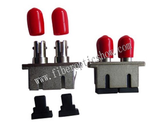 Network Fiber Optic Adapter SC to ST Duplex Connector For Singlemode PC