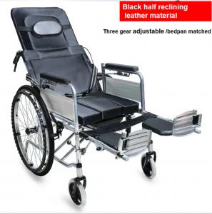 China 12 24 Lightweight Foldable Wheelchair Fold Up Electric Wheelchair Black factory