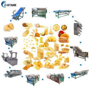 China Automatic Fried Potato Chips Making Machine , Potato Chips Processing Line factory