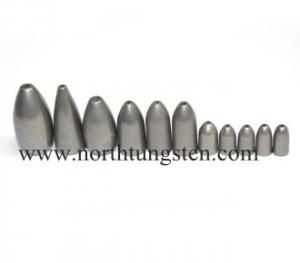 China Tungsten alloy bullet sinker,fishing weight factory