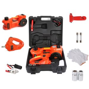 Buy cheap 3 In 1 5 Ton 12v Kit Hydraulic Car Jack 155mm Lift With Electric Impact Wrench from wholesalers