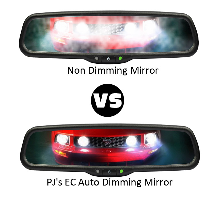 High Brightness Reversing Mirror Monitor With 180 -190 Degree Horizontal Rear