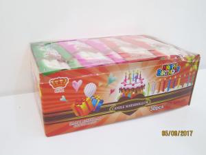 China Happy Birthday Candle Marshmallow Candy / 11g /4 Pcs In One Bag Twist Cotton Candy factory