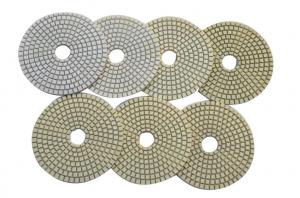 China Flexible Wet Diamond Polishing Pads , 7 - Step Diamond Pads For Marble factory
