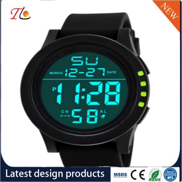 Silicone Wrist Watch Smartwatch Luminous Alarm Light Timing Month Calendar Display 24 Hours Instruction Multicolor Strap