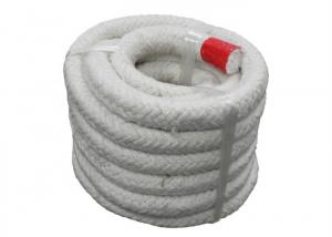 China White Fiber Gland Packing Braided Textile Ceramic Fiber Square Braided Rope on sale