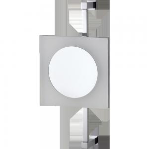 China bath wall mounted square lighted makeup mirror factory