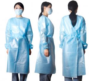 China Corvid 19 Isolation 40g Disposable Medical Aprons on sale