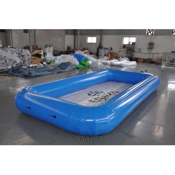 Rectangular Large Inflatable Swimming Pool , 0.9mm PVC Airtight Inflatable Pool