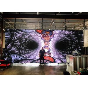 China Hanging Curved Led Panel Stage Background Flexible Video Wall Display Screen P3.9 factory