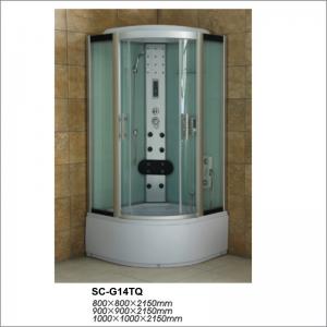 China Family Using Enclosed Steam Sauna Room / Bathroom Showers Cubicles Curved on sale