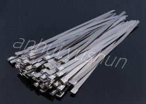 China 150mm Buckle Type Steel Stainless Cable Tie For Wire Arrangement factory