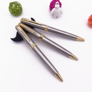 China stainless metal ball point pen with black ink for hotel use factory
