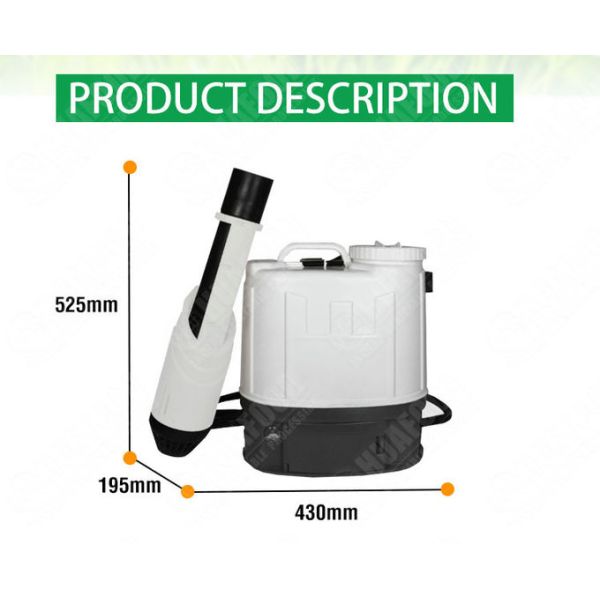 20L Disinfection Electrostatic Fogger Sprayer Electrostatic Backpack Fogger