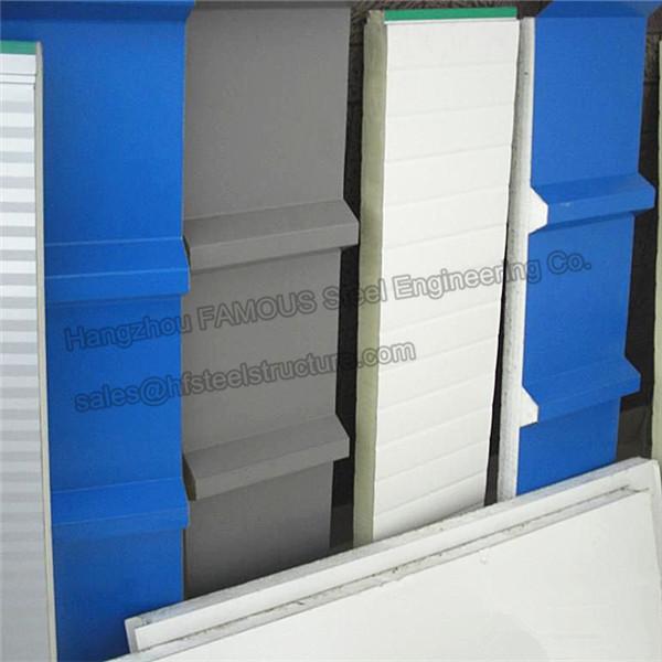 China EPS Polystyrene Insulated Sandwich Panels for Metal Buildings Roofing System factory