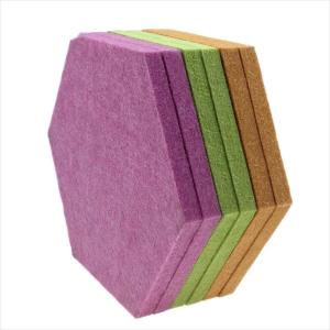 China Hexagon 9mm Acoustic Sound Panels Ceiling For Interior Decoration on sale