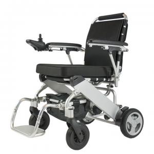 China Handicapped Portable Foldable Electric Wheelchair 6km/H Aluminum Power Wheelchair ISO13485 factory
