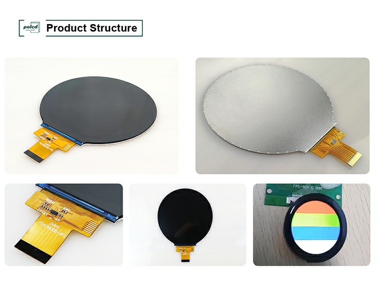 Polcd 4 Inch Circular LCD Screen Module 720xRGBx720 MIPI Interface IPS Round TFT LCD Display