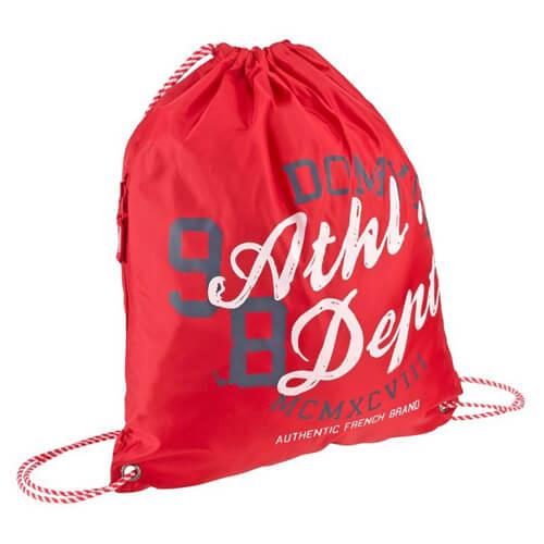 China Canvas Drawstring Backpack Bag Convenient Luggage Holding With Pull String factory