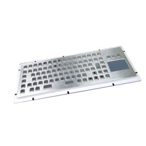 Rear Mounting Industrial Keyboard 20mA SUS304 With Trackball Mouse Trackpad