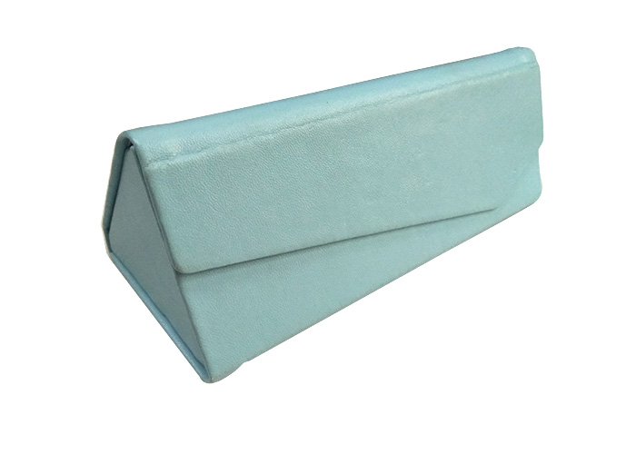 Green Foldable Triangle Storage Glasses Case Sunglasses Packaging Box