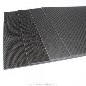 China 100% Pure Ultra Thin Carbon Fiber Sheets Rigid Twill Weave 1.5mm factory