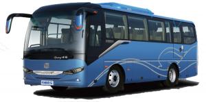 China Blue Diesel 31 Seater 40 Seater Coach Traffic Bus Rear Rear Drive 6×2 factory