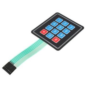 Buy cheap Custom 4x3 Array 12 Keys Matrix Membrane Switches Keypads With Embossed Metal from wholesalers