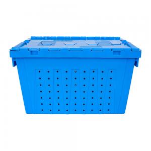 China PE Plastic Storage Box with Lid Industrial Stackable and Collapsible factory