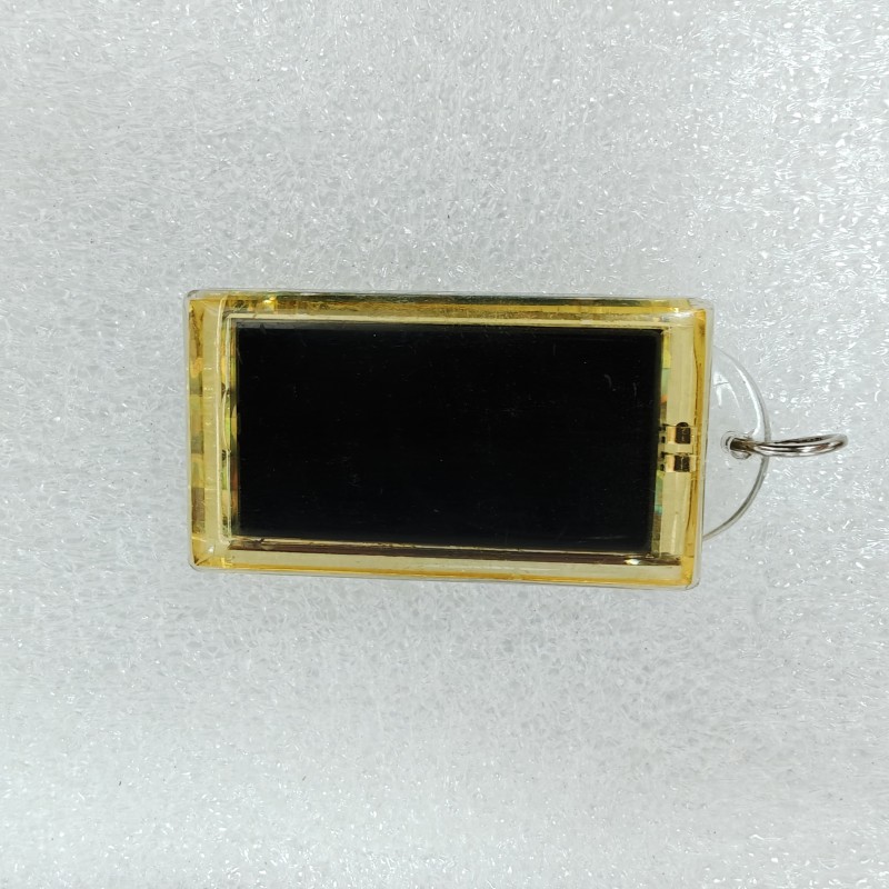 Solar-powered TN Optical Valve Keychain Display Screen