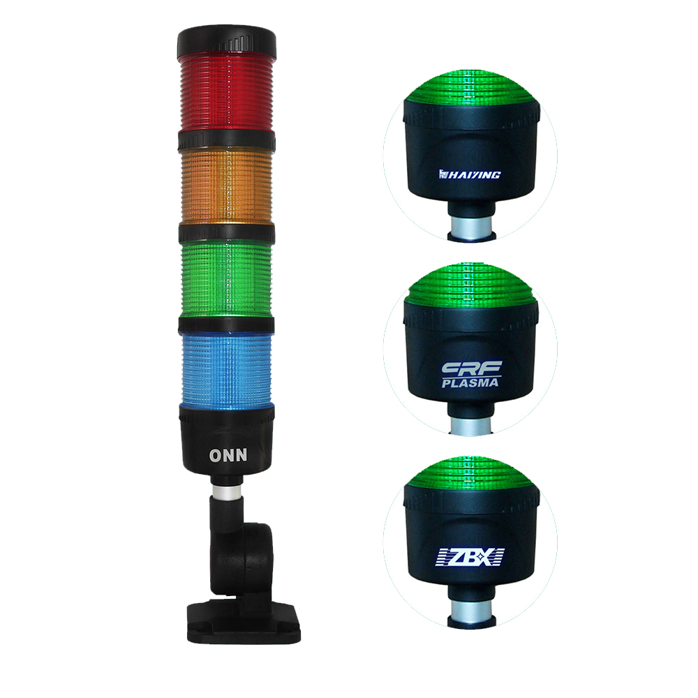 M4 Customizable LED Stack Light 12V 24V AC220V Indicator Warning Tower Lamp With Steady Flash Buzzer Function