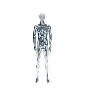 China Window Display Silver Male Mannequin , 196CM Height Standing Male Mannequin factory