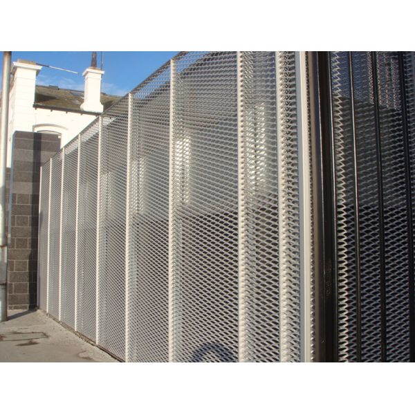 3mm Thickness Powder Coating Expanded Aluminum Mesh Sheet For Building Cladding Facade