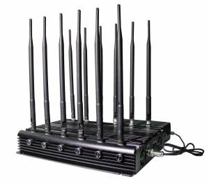 China 12 Bands Cellular Signal Jammer , GPS WIFI Cell Phone Disruptor Jammer Device on sale