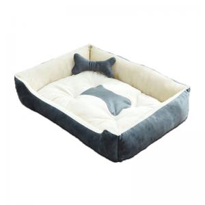 China Orthopedic Dog Beds for Supported Sleep PP Cotton Ped Bed Waterproof and Easy Clean factory