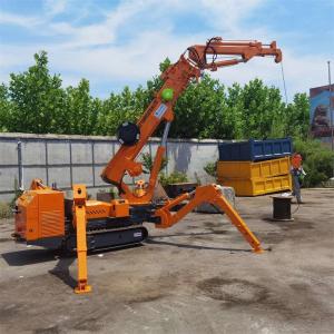 China Electric Motor Diesel Engine Tracked Spider Crane Crawler Spider Crane With Fly Jib on sale