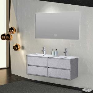 China 35-37 In Bathroom Furniture Cabinets Double Sink Bathroom Vanity Cabinet factory