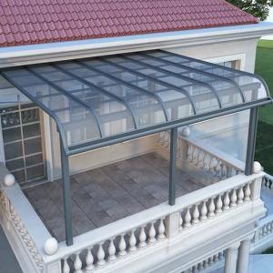 China 600mm Sheet Aluminum Patio Roof Cover 3x4m Pergola UV Protection 122km/h Windproof on sale