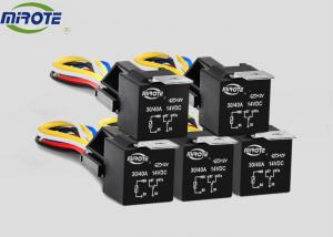 China Automotive 12 Volt Electric Relay Mould 5 Pins With Socket Harness 5 Packs Set factory