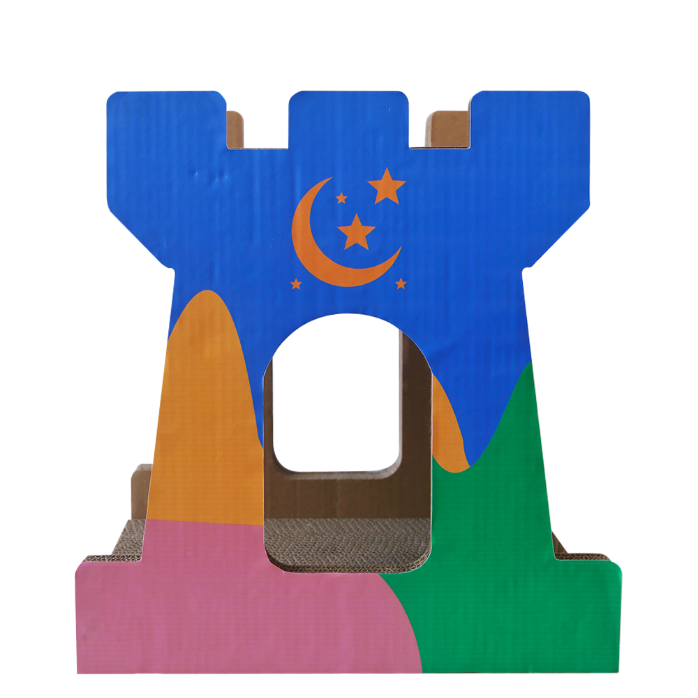 Buy cheap Castle Cat Scratch Board Hot Sales Scratcher Cat Play Toy Corrugated Cardboard from wholesalers