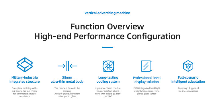 43-Inch Vertical Advertising Touch Control Display Customizable Floor-Standing Indoor Digital Signage Machine