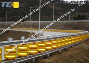 China EVA PU Plastic Traffic Bend Roller Road Guardrail Rotating Safety Anti Collision factory