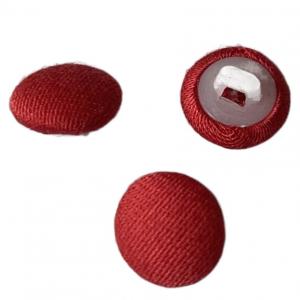 China 16L Fabric Covered Buttons With Plastic Shank Using On Sweater Shirt factory