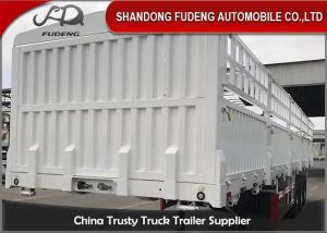 China Semi Mechanical Suspension Steel 3 Axles Fence Cargo Trailer factory