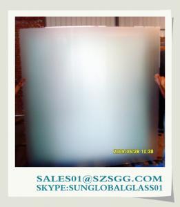 China 3mm to 19mm Acid Etched Clear Glass factory