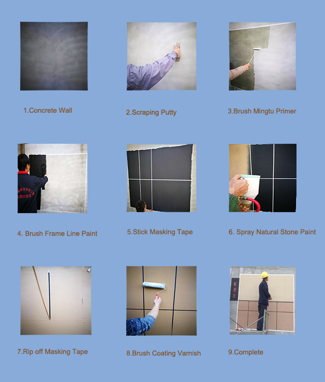 Weather Resistant External Wall Paint Moodproof Brick Spray Paint