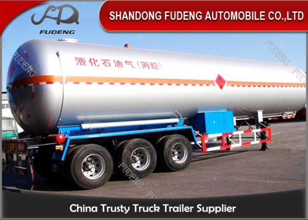 China FUWA / BPW Tri -  Axle LPG Tank Trailer Design Pressure 1.61MPa 50000 / 60000 Liters factory